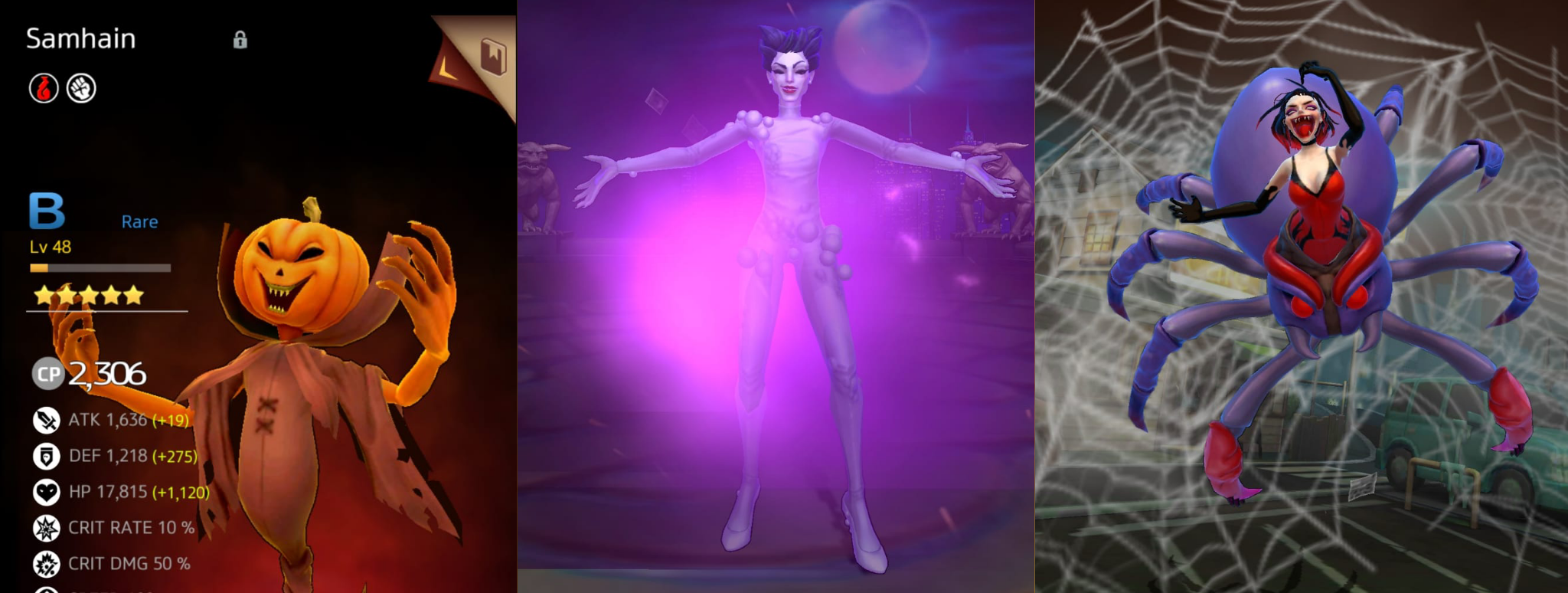 In foto: Samhain (The Real Ghostbusters), Gozer (Ghostbusters 1984), Strega dei ragni (Ghostbusters: The video game)